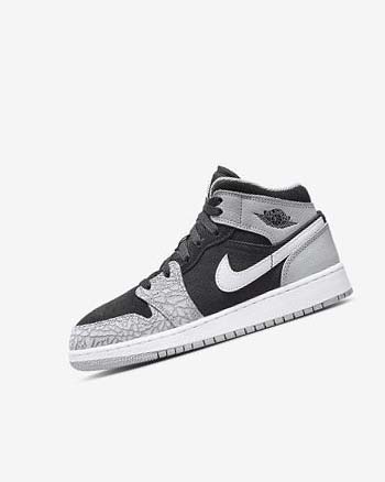 Nike Air Jordan 1 Mid SE Negros Blancos Grises Claro Rojos | MX 2556